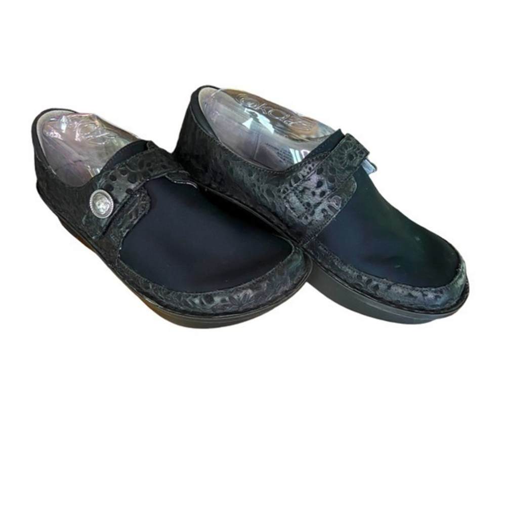 Allegri black size 39 shoes, black with pattern on top and sides‎